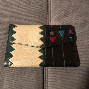 Vintage Leather Southwestern-Style Wallet